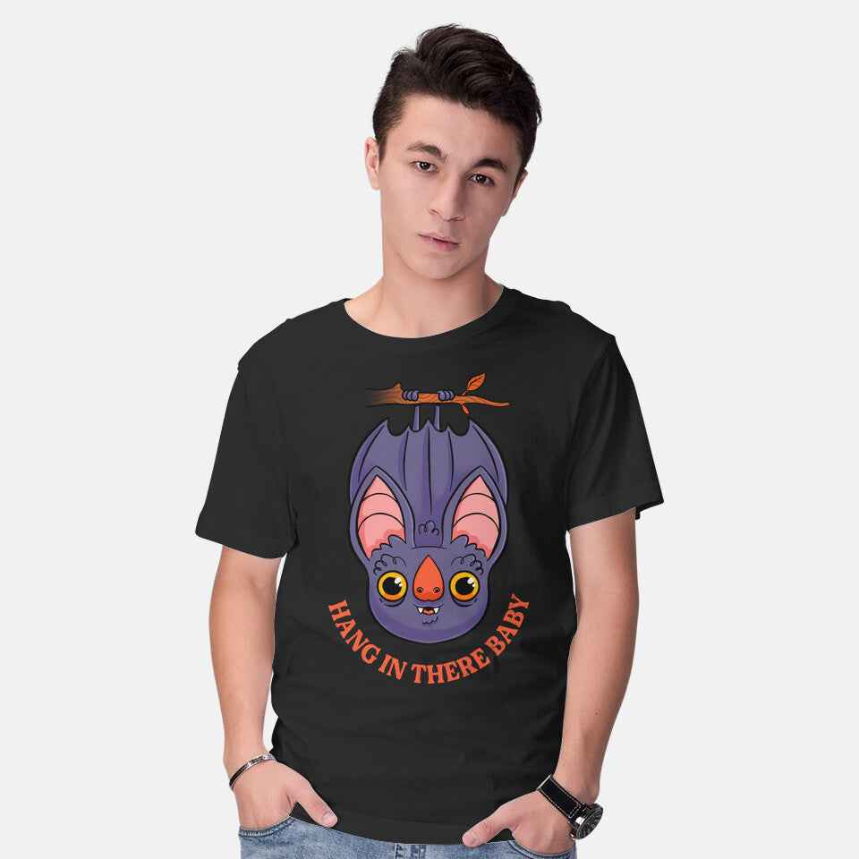 Hang In There Baby Bat – Halloween Graphic T-Shirt