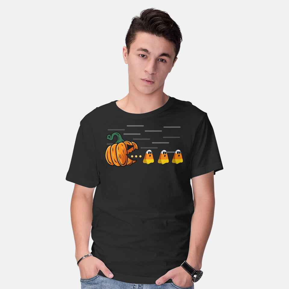 Candy Corn Hunter – Halloween Graphic T-Shirt