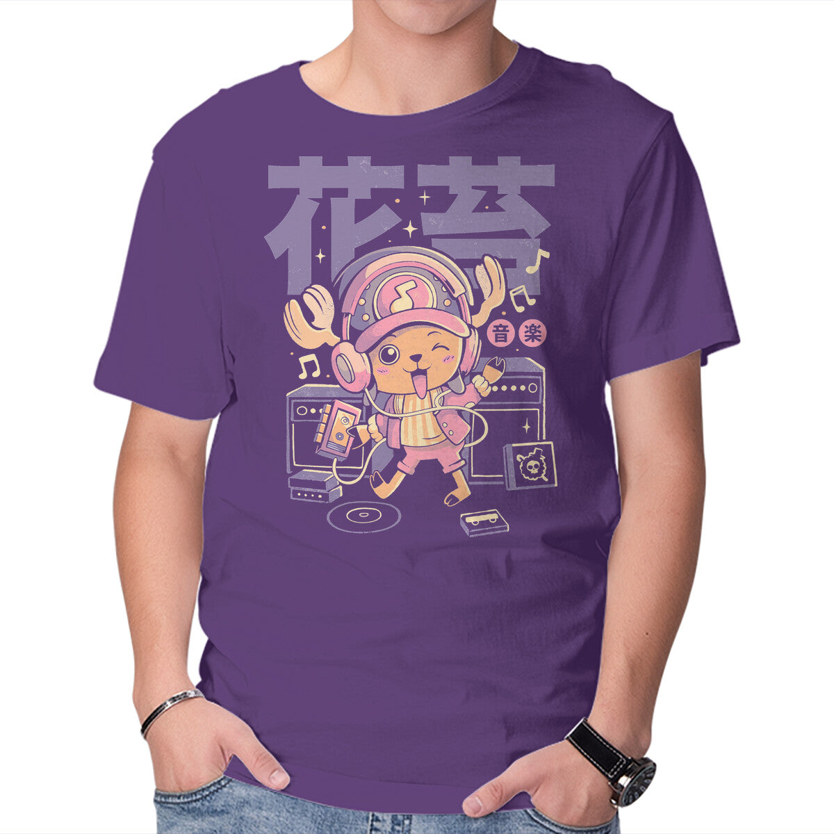 Feel The Wave – Anime Graphic T-Shirt in purple, product display
