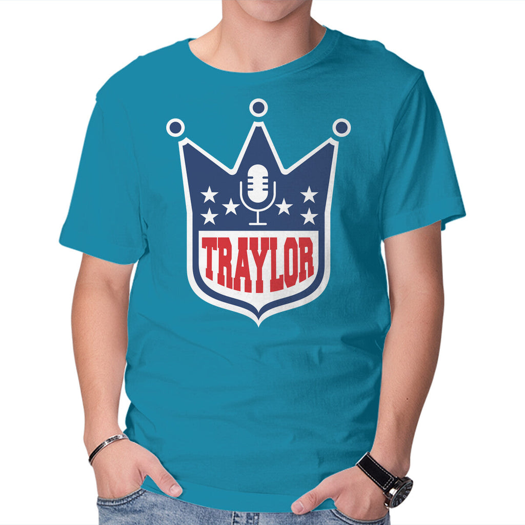 Traylor – Music Graphic T-Shirt in turquoise, product display