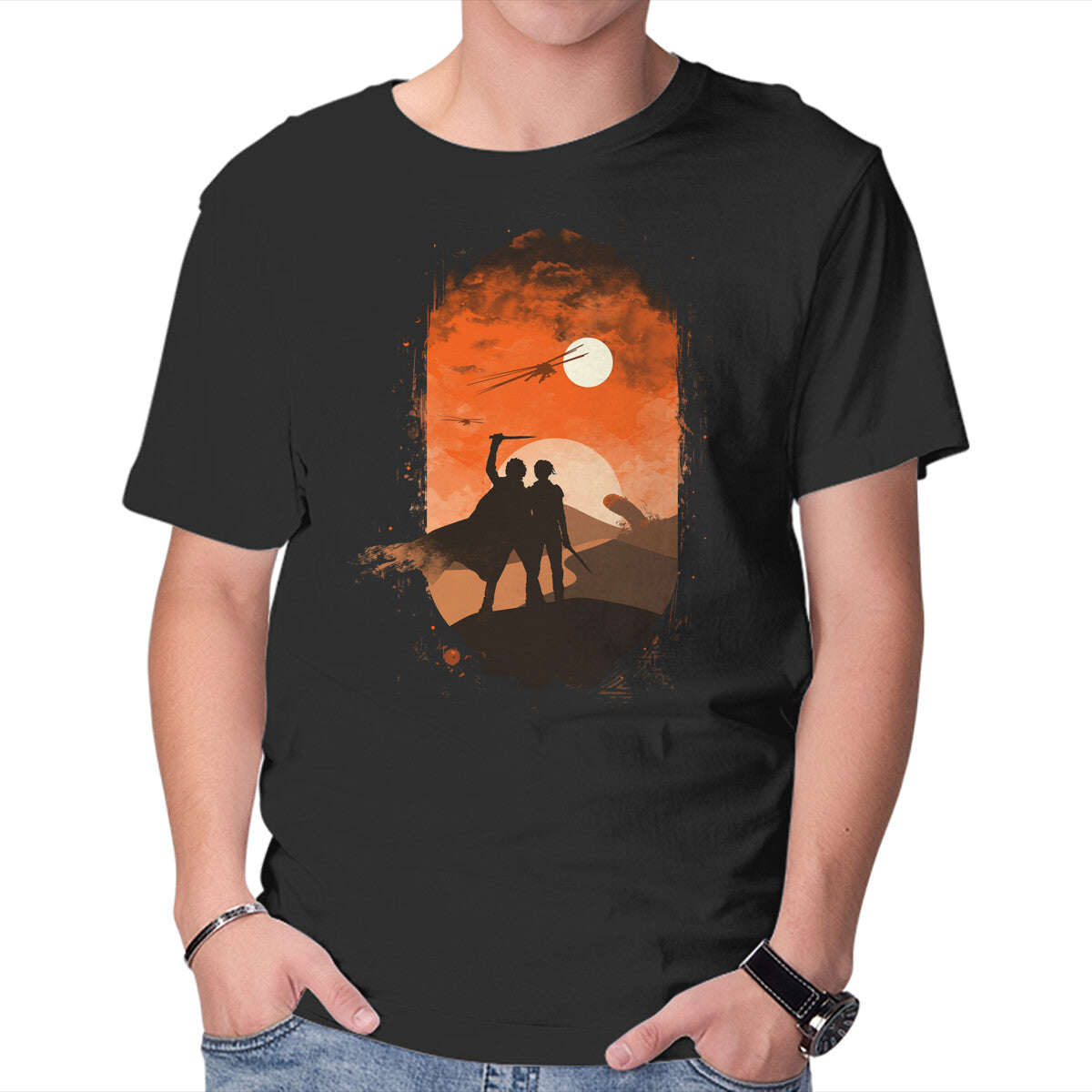 Rakis – Sci-Fi Graphic T-Shirt in black, product display