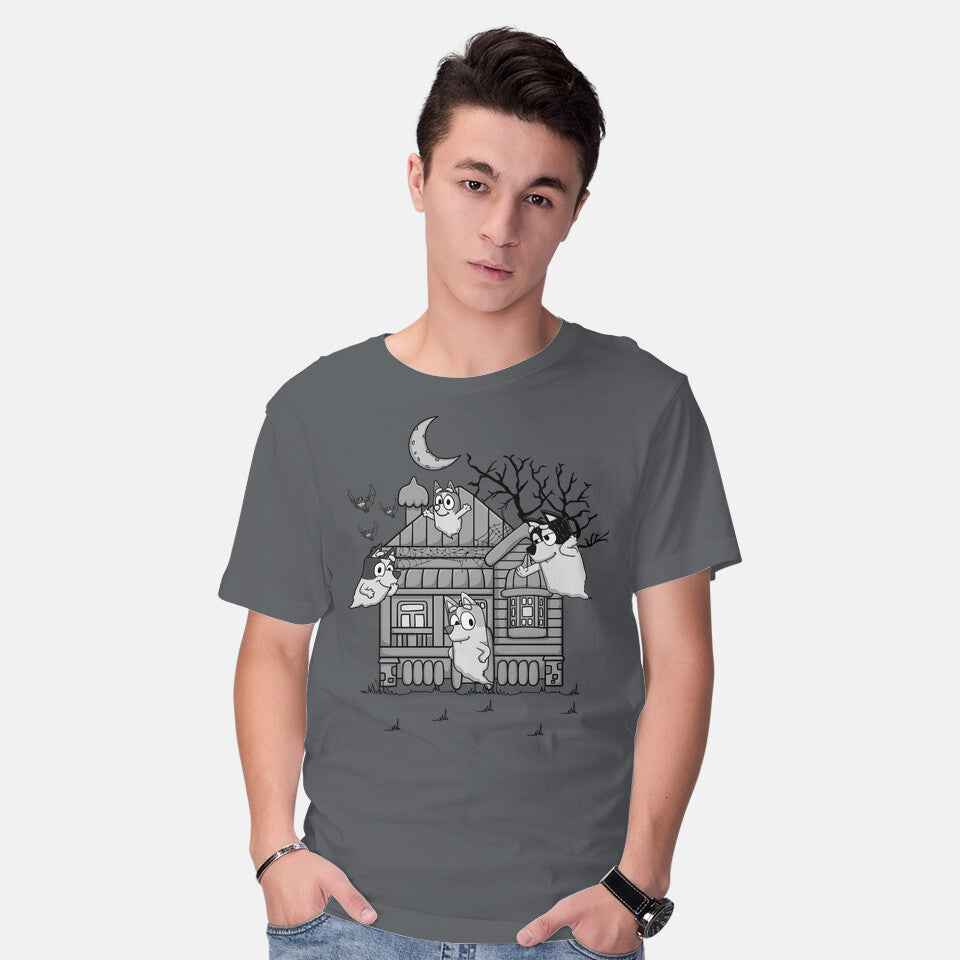 Bluey Haunted House – Dog Graphic T-Shirt