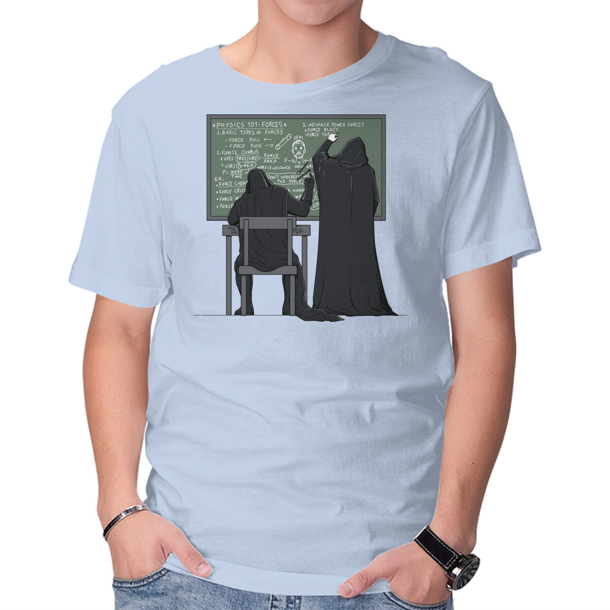Force 101 – Sci-Fi Graphic T-Shirt in blue, product display