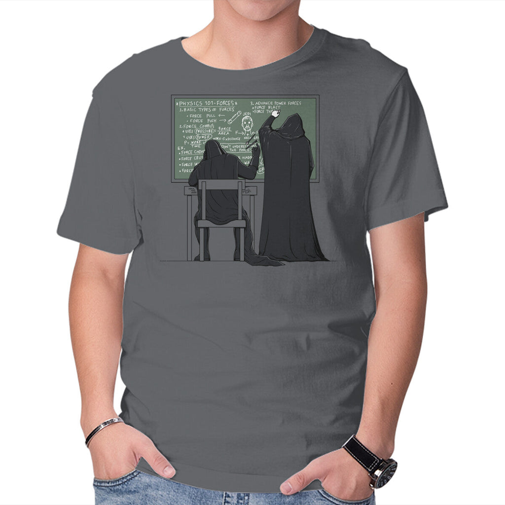 Force 101 – Sci-Fi Graphic T-Shirt in charcoal, product display