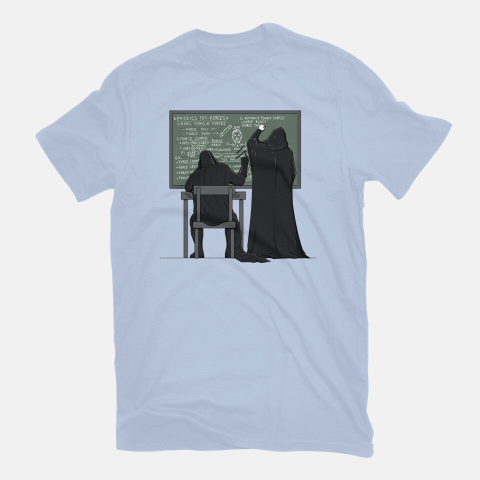 Force 101 – Sci-Fi Graphic T-Shirt in blue, flat-lay product view