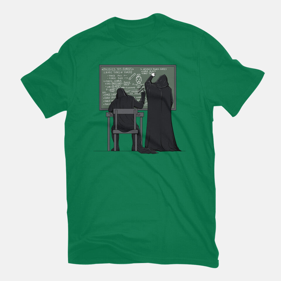 Force 101 – Sci-Fi Graphic T-Shirt in green, flat-lay product view