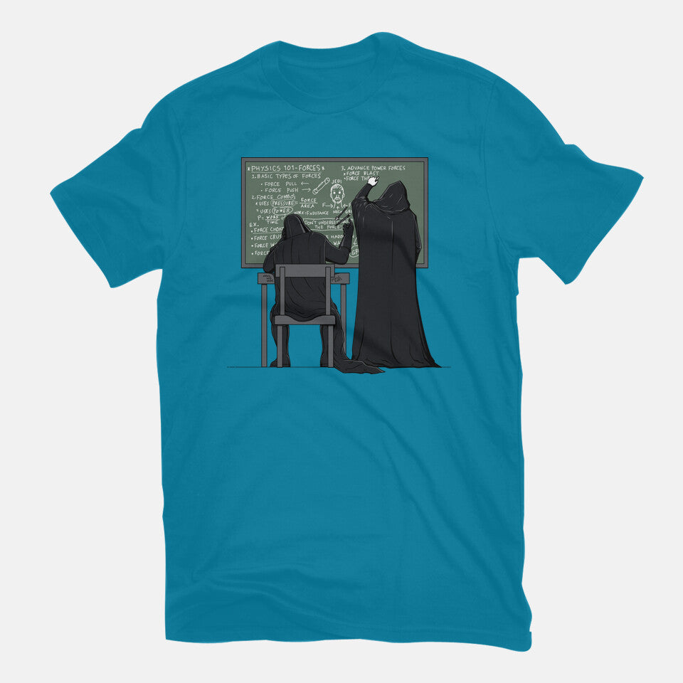 Force 101 – Sci-Fi Graphic T-Shirt in turquoise, flat-lay product view