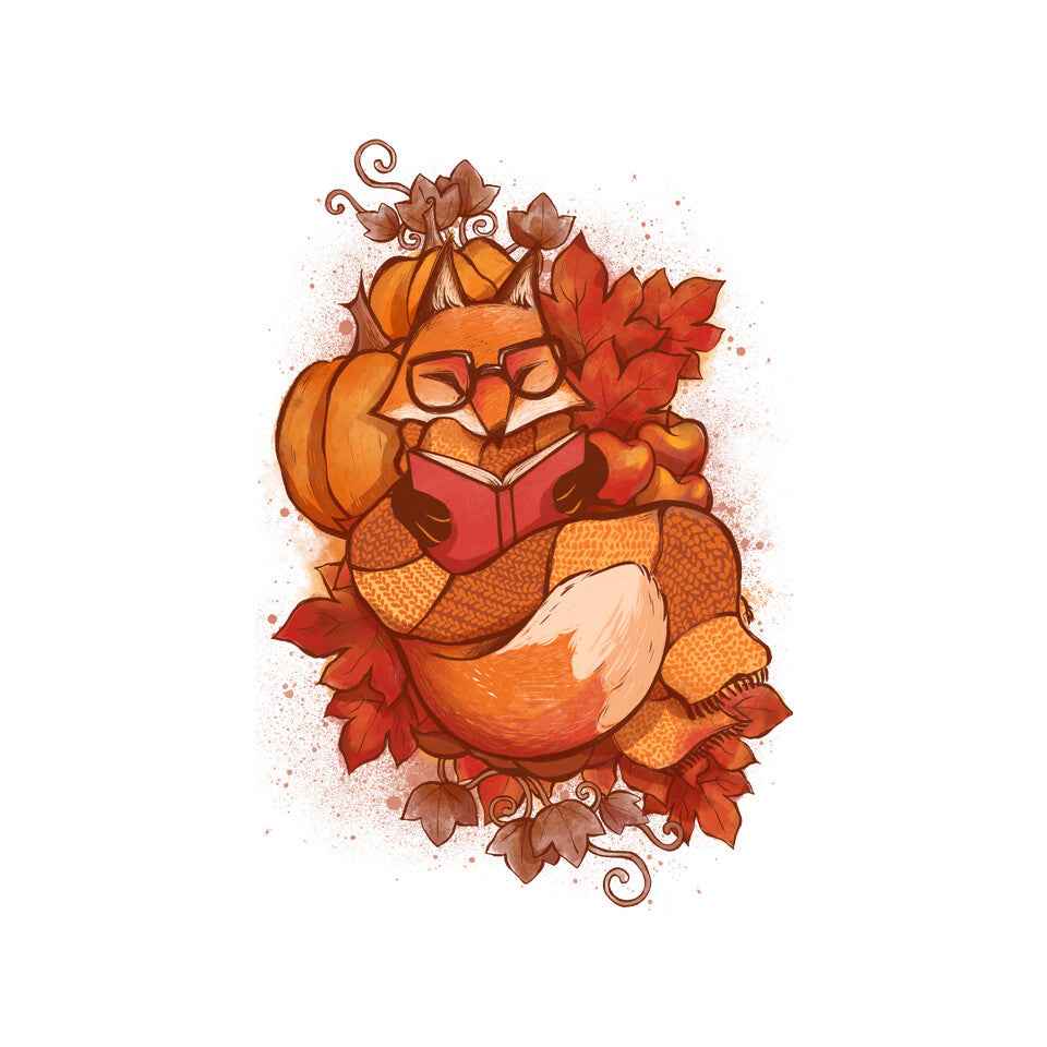Autumn Reader – Animal Graphic T-Shirt