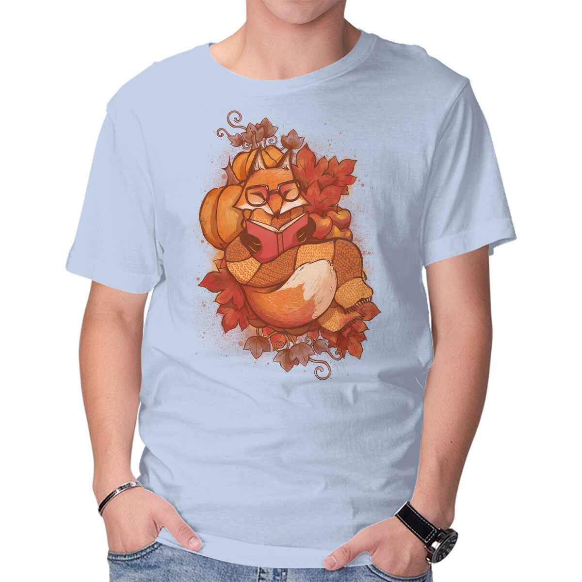 Autumn Reader – Animal Graphic T-Shirt