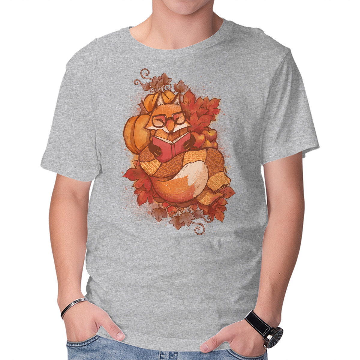 Autumn Reader – Animal Graphic T-Shirt