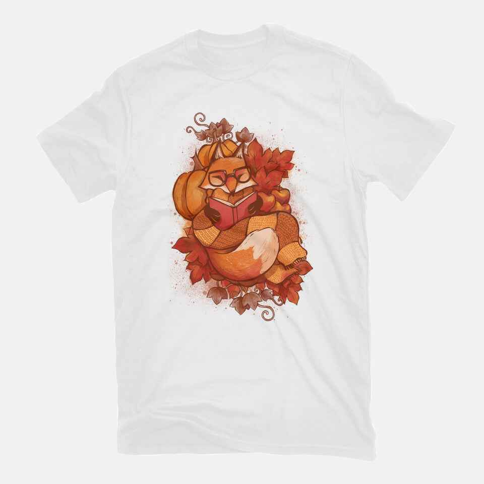 Autumn Reader – Animal Graphic T-Shirt