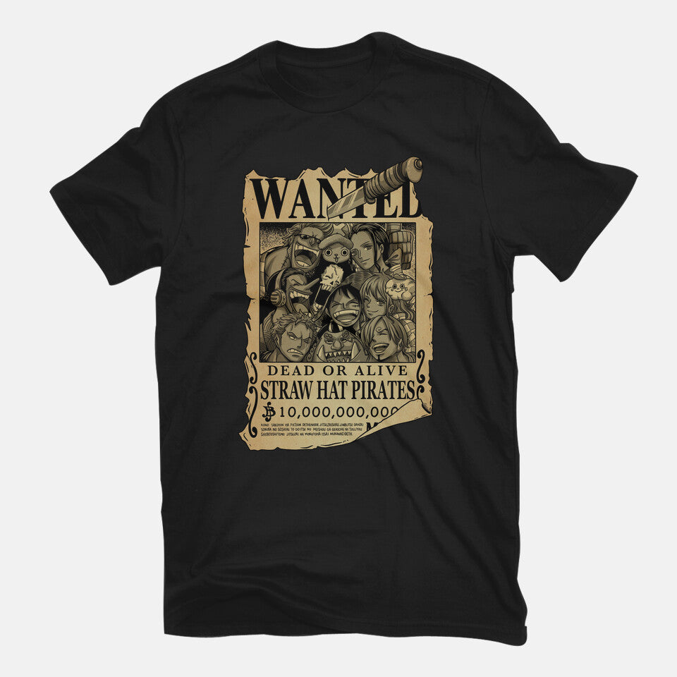Friendship Is Priceless – Anime Graphic T-Shirt in black, flat-lay product view