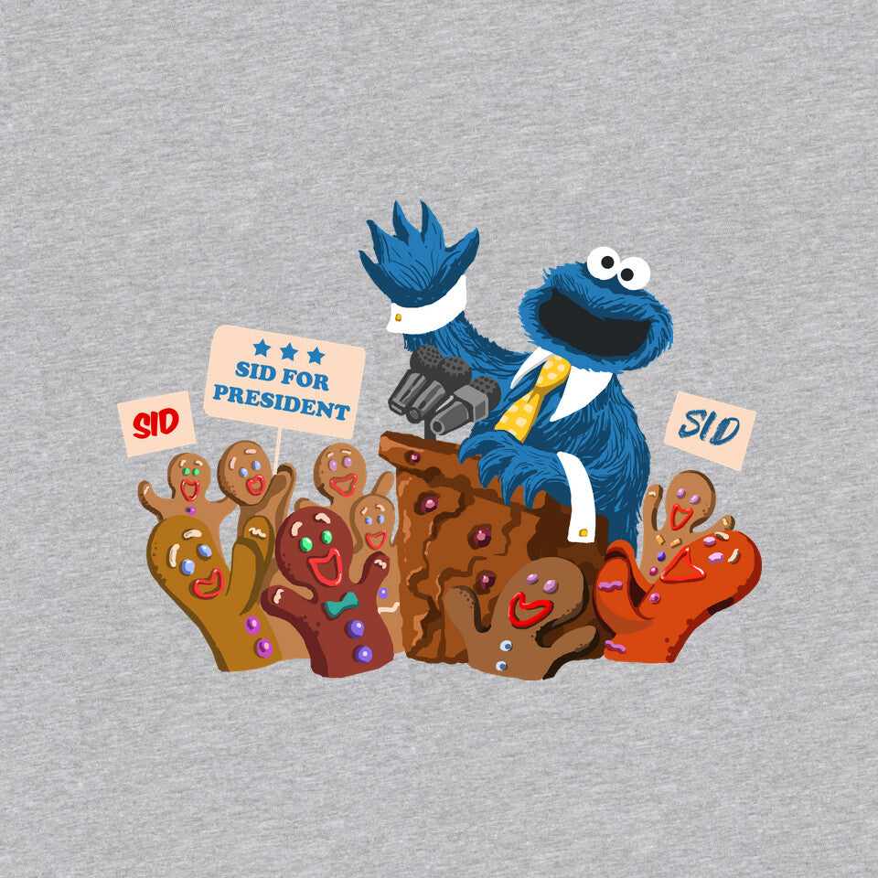 Cookie Monster For President – Funny Graphic T-Shirt