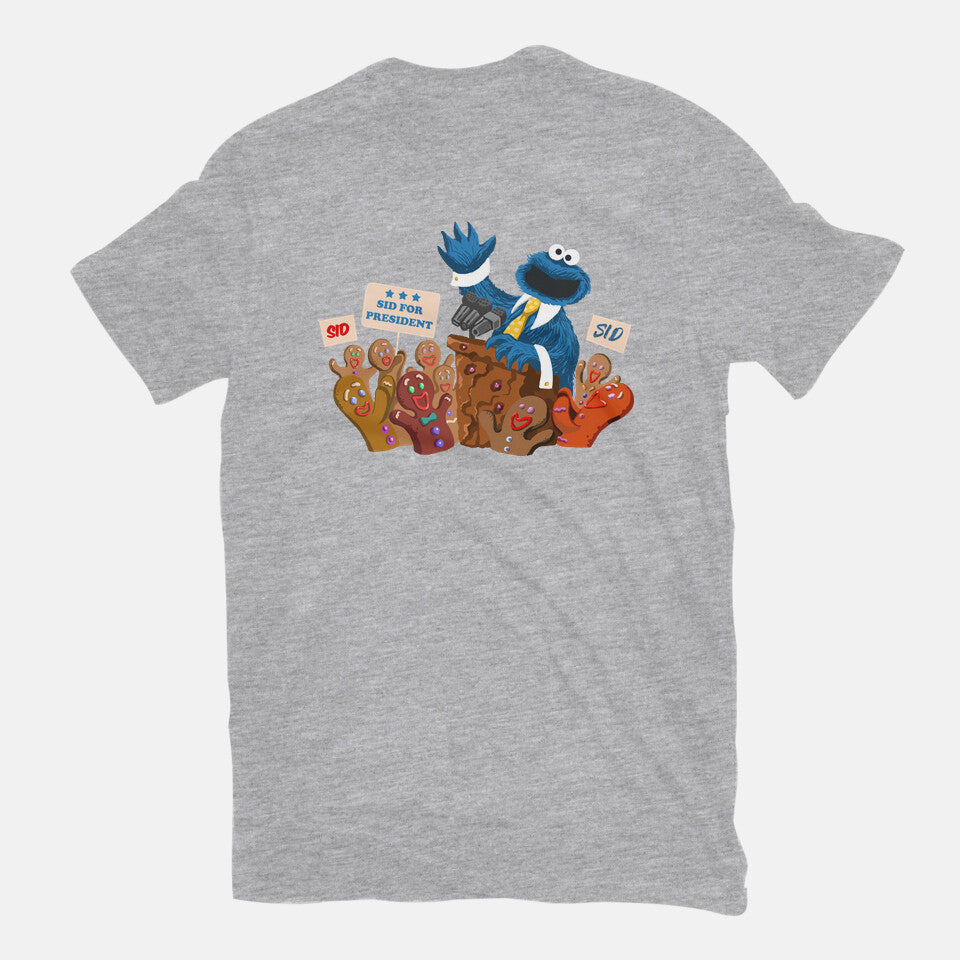 Cookie Monster For President – Funny Graphic T-Shirt