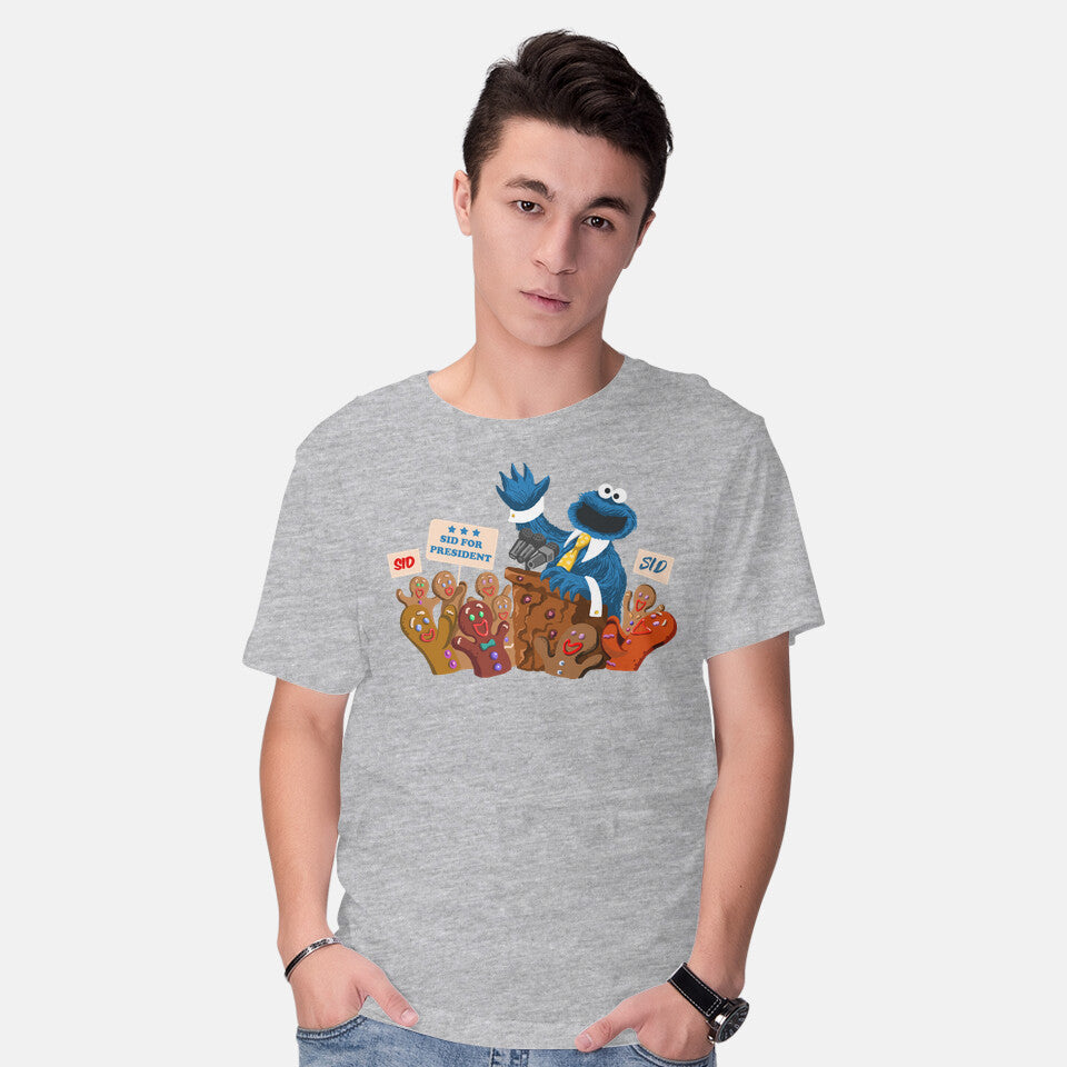 Cookie Monster For President – Funny Graphic T-Shirt