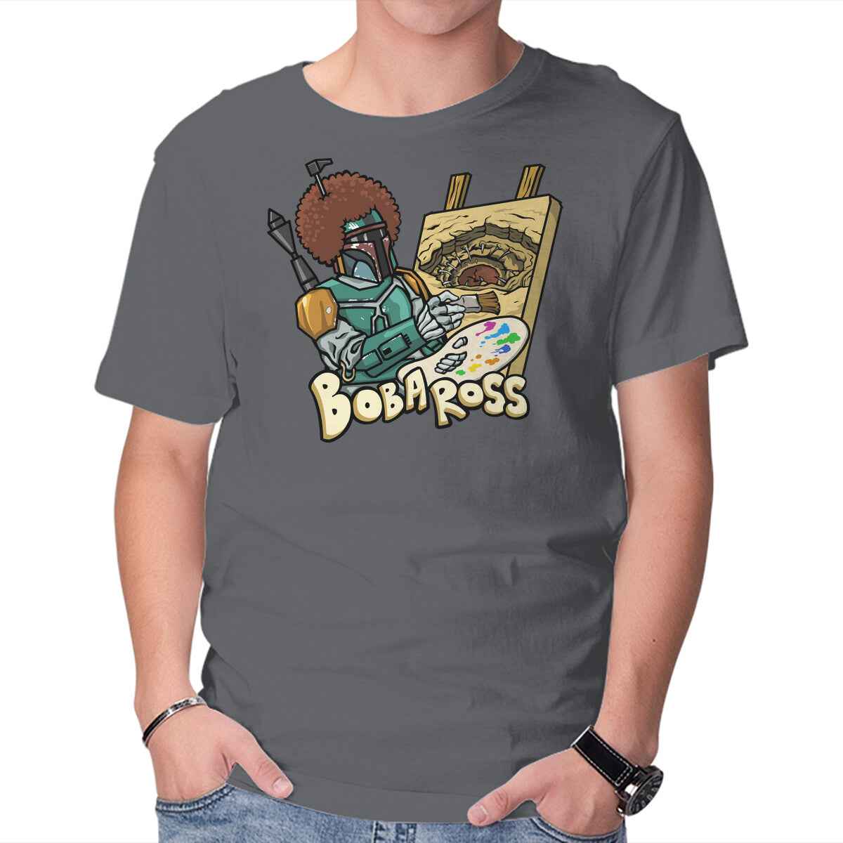 Bob-A-Ross – Sci-Fi Graphic T-Shirt