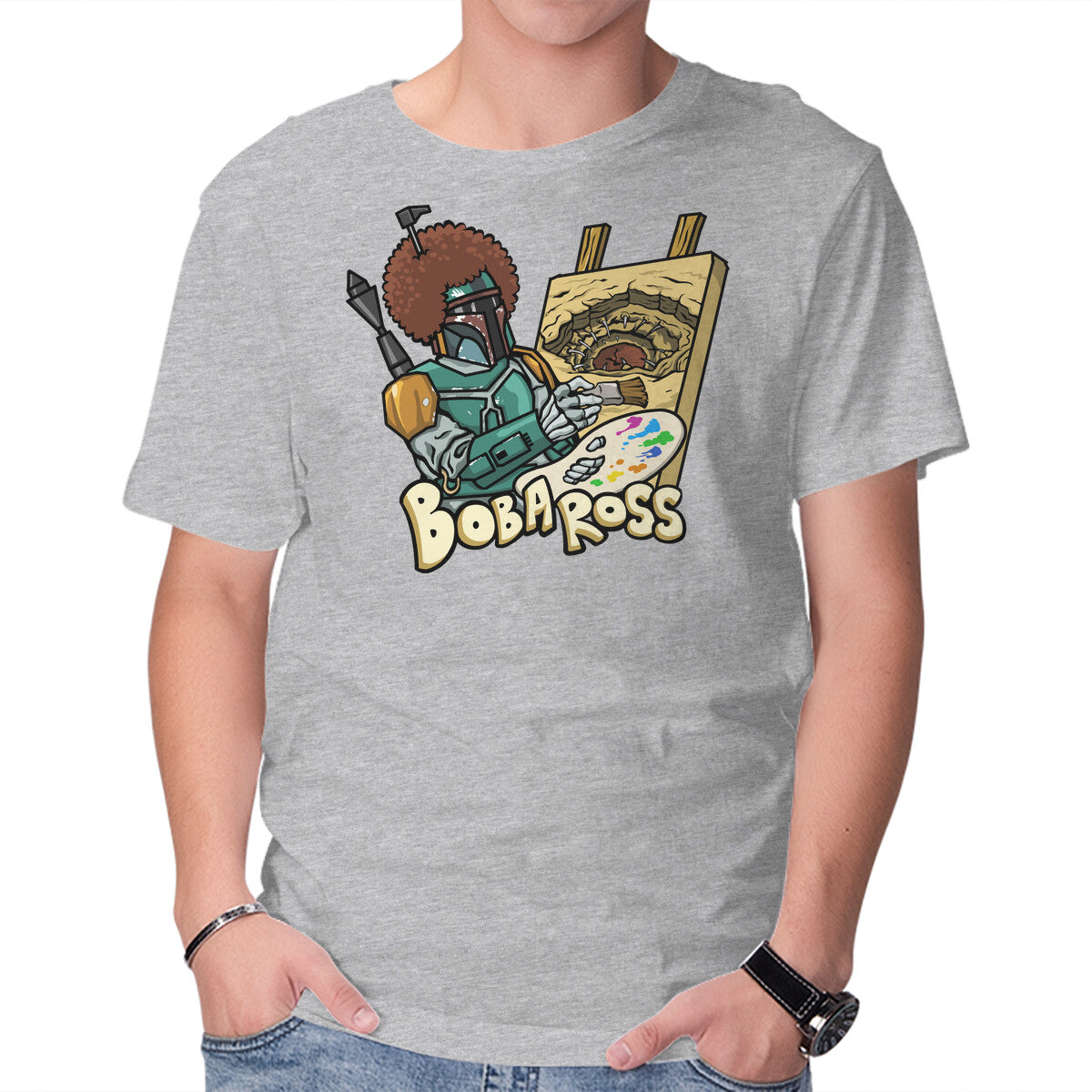 Bob-A-Ross – Sci-Fi Graphic T-Shirt