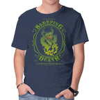 Sleeping Death Whiskey – Fantasy Graphic T-Shirt in navy, product display
