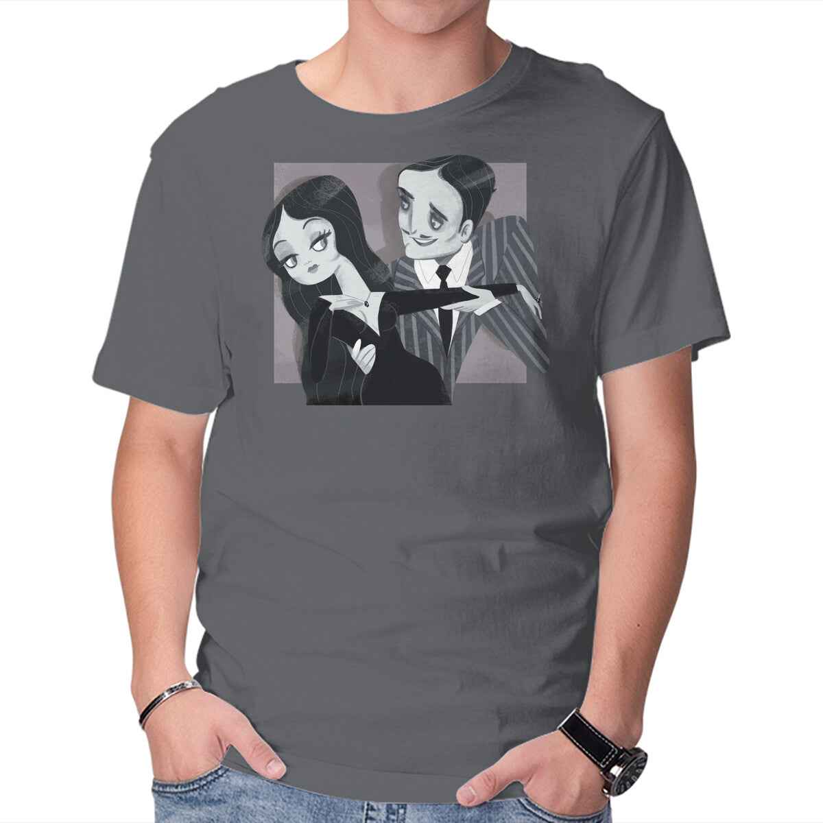 Black And White Love – Halloween Graphic T-Shirt
