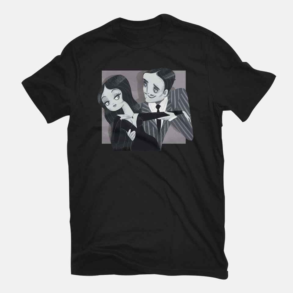 Black And White Love – Halloween Graphic T-Shirt