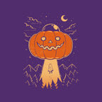 I Believe In Halloween – Halloween Graphic T-Shirt design artwork for purple graphic T-shirt