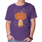 I Believe In Halloween – Halloween Graphic T-Shirt in purple, product display