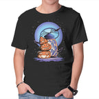 Primitive Pumpkins – Halloween Graphic T-Shirt in black, product display
