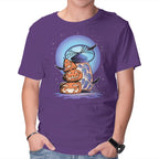 Primitive Pumpkins – Halloween Graphic T-Shirt in purple, product display