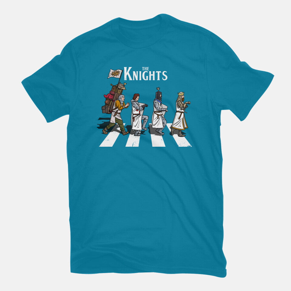 The Knights – Music Graphic T-Shirt in turquoise, flat-lay product view