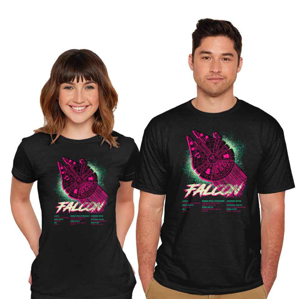 Falcon Technical Specs – Sci-Fi Graphic T-Shirt
