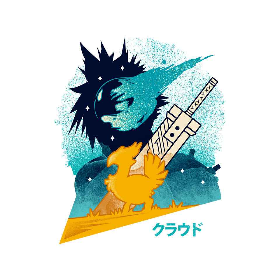Cloud And Chocobo – Gaming Graphic T-Shirt