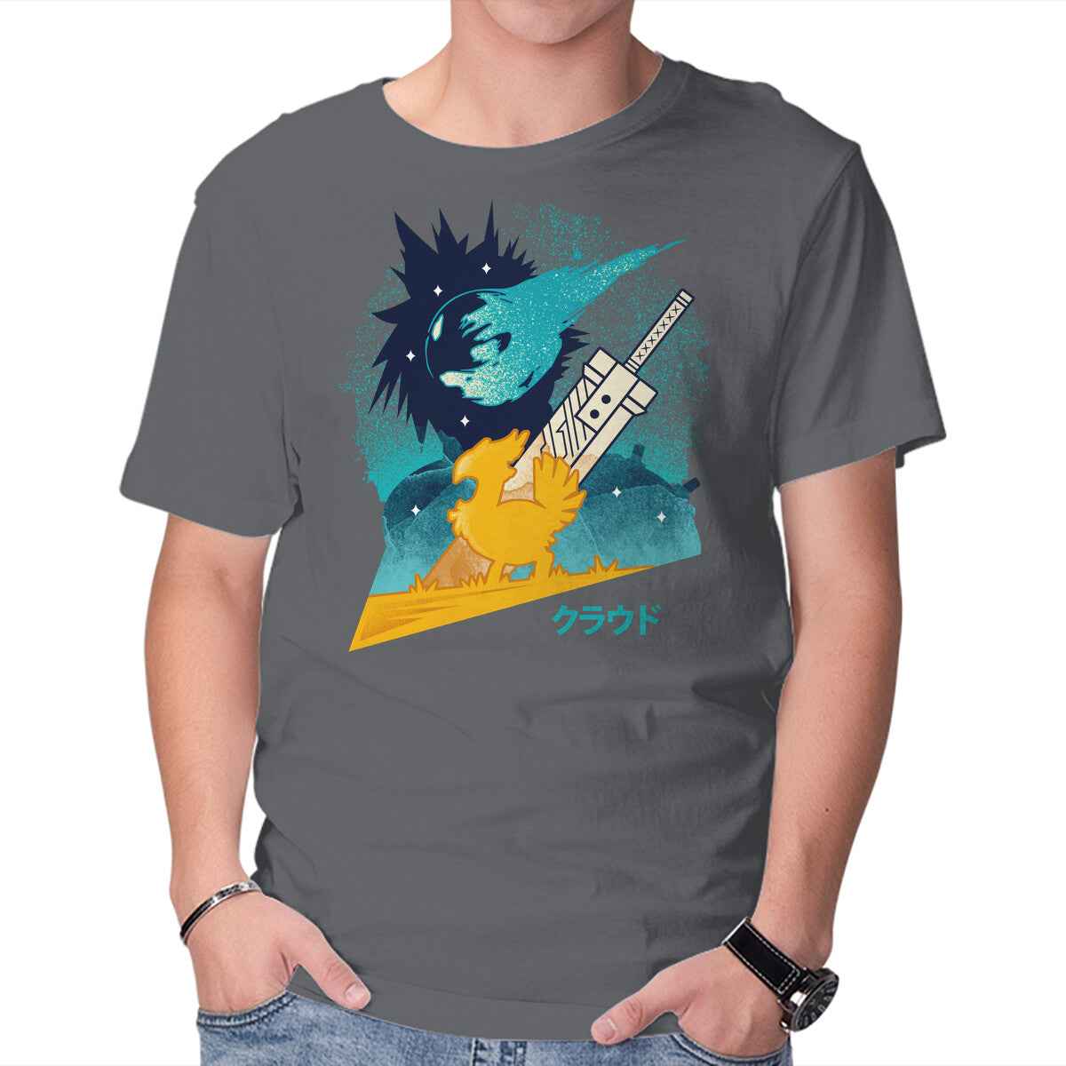 Cloud And Chocobo – Gaming Graphic T-Shirt