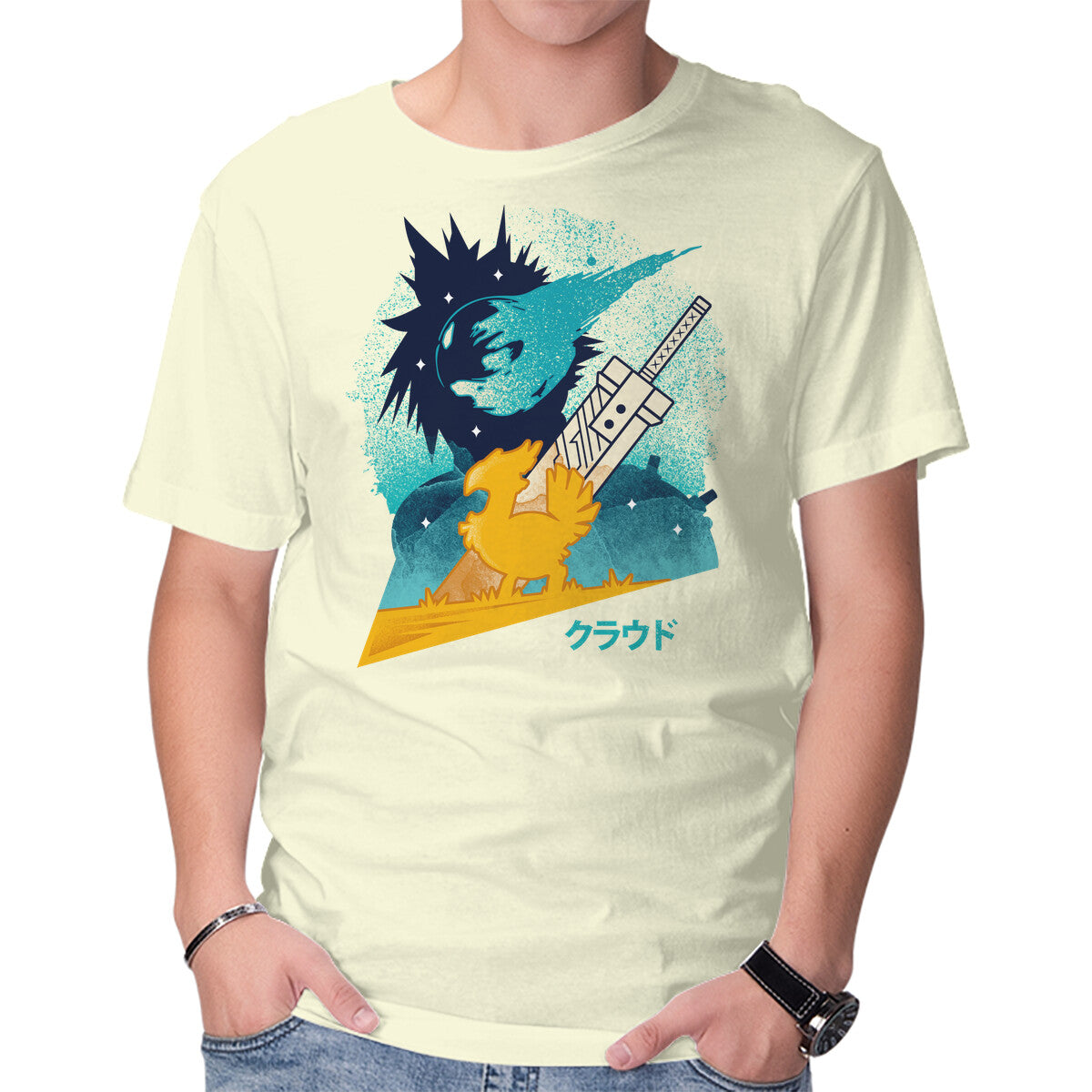 Cloud And Chocobo – Gaming Graphic T-Shirt