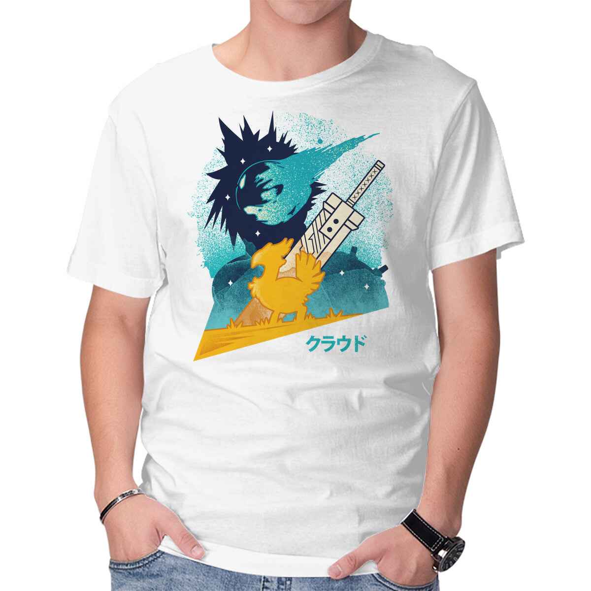 Cloud And Chocobo – Gaming Graphic T-Shirt