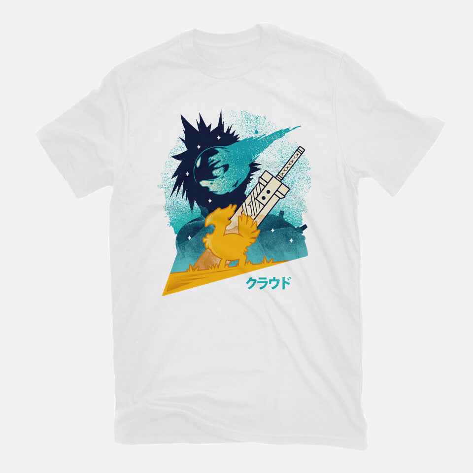 Cloud And Chocobo – Gaming Graphic T-Shirt