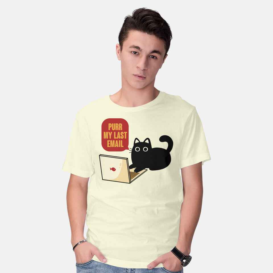 Purr My Last Email – Cat Graphic T-Shirt