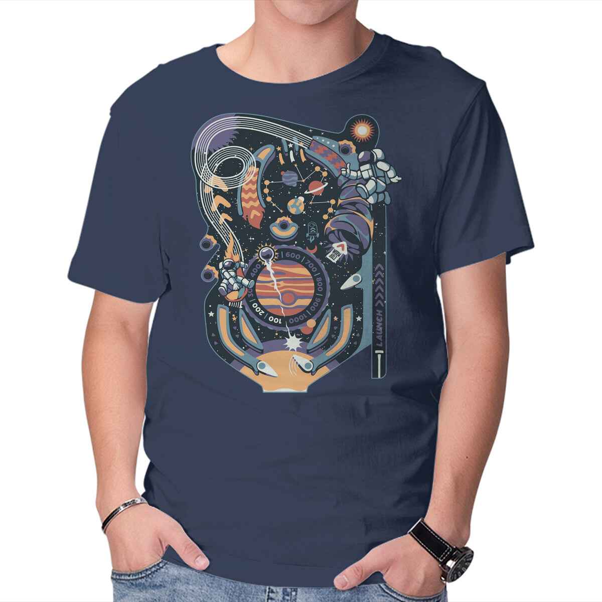 Pinball Space Machine – Gaming Graphic T-Shirt