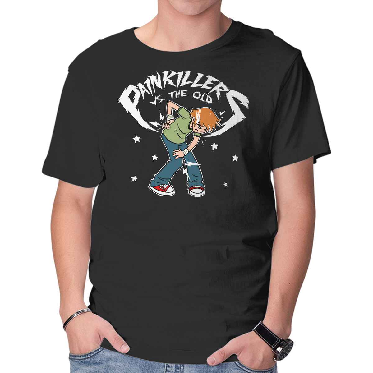 Painkillers Vs The Old – Music Graphic T-Shirt