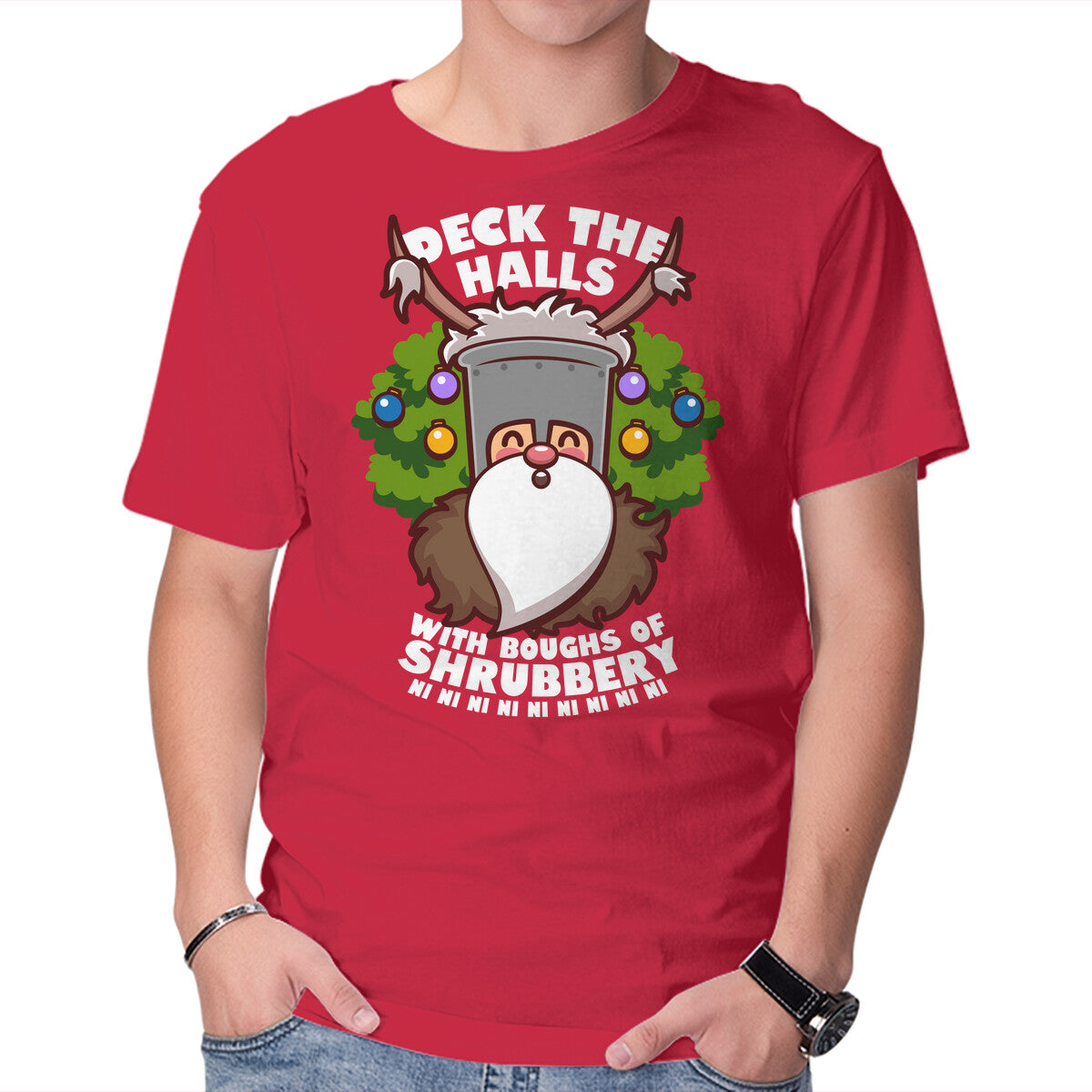 Boughs Of Shrubbery – Movie Graphic T-Shirt in red, product display