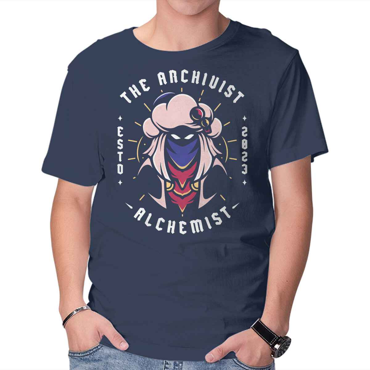The Archivist Alchemist – Gaming Graphic T-Shirt