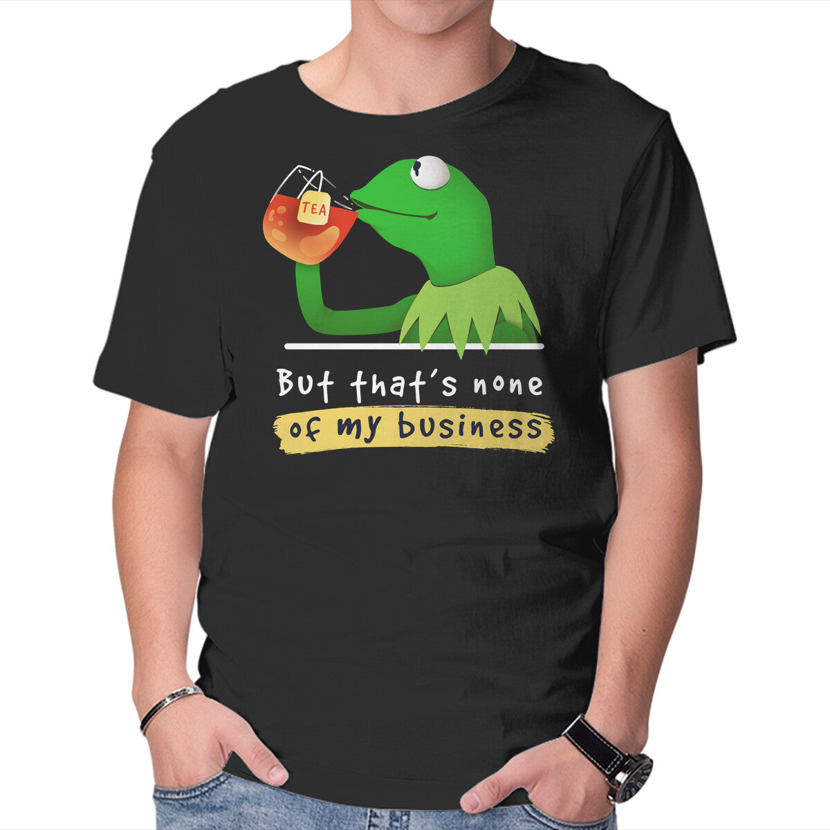 None Of My Business Muppet – Movie Graphic T-Shirt in black, product display