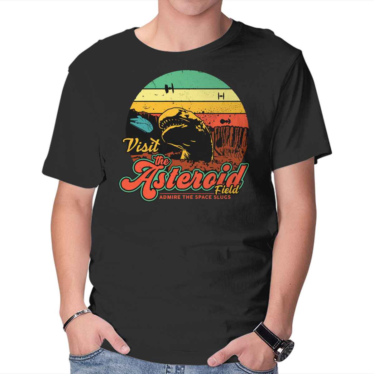 The Asteroid Field – Sci-Fi Graphic T-Shirt