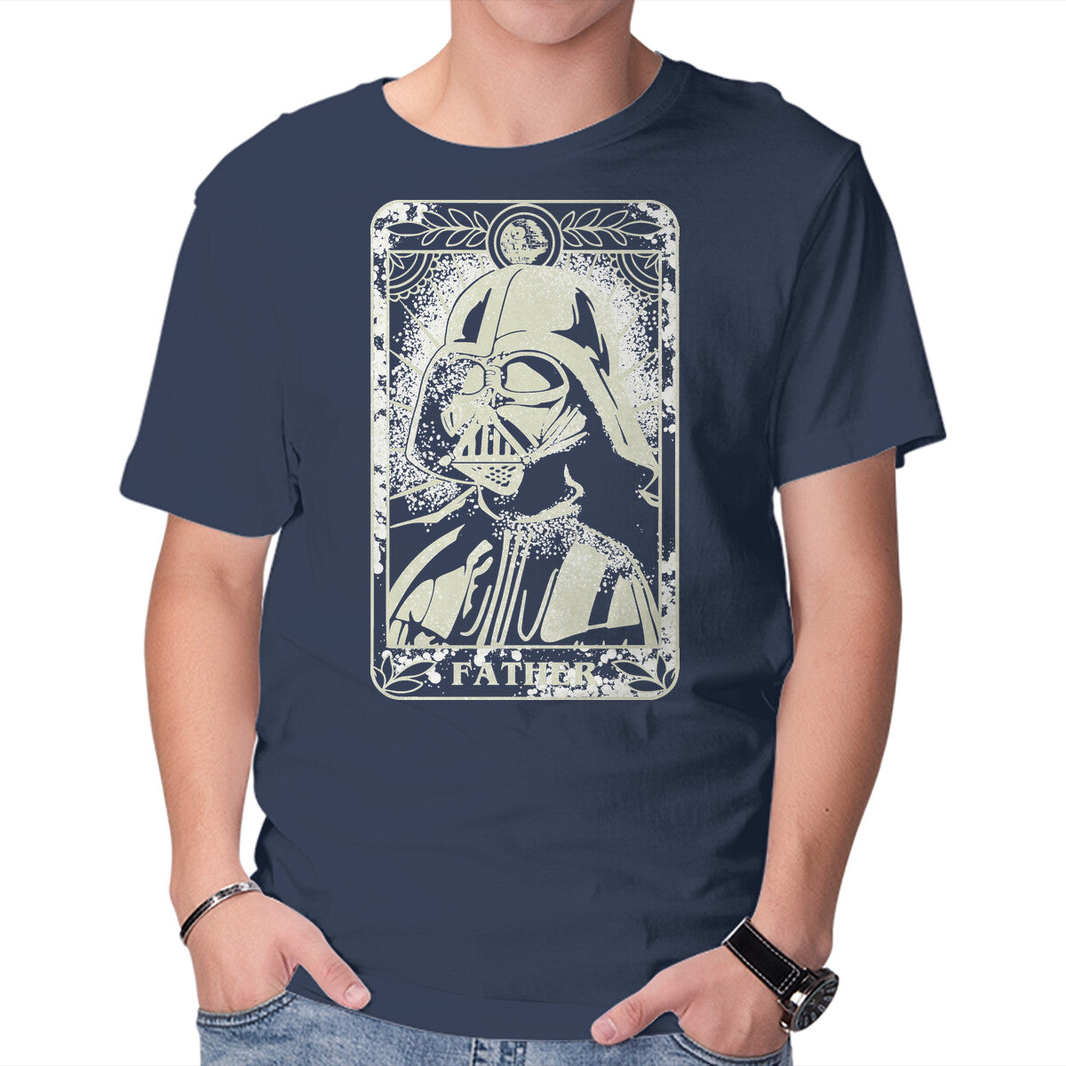 The Father – Sci-Fi Graphic T-Shirt in navy, product display