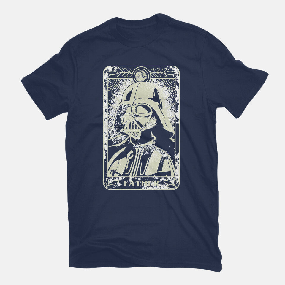 The Father – Sci-Fi Graphic T-Shirt in navy, flat-lay product view
