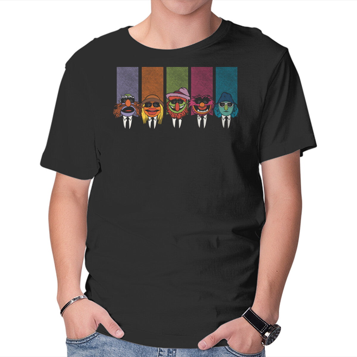 Reservoir Mayhem – Animal Graphic T-Shirt in black, product display