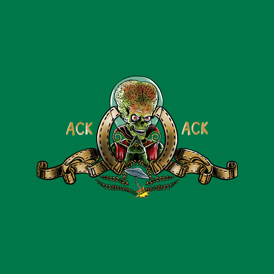 Martian Goldwyn Mayer – Sci-Fi Graphic T-Shirt design artwork for green graphic T-shirt