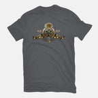 Martian Goldwyn Mayer – Sci-Fi Graphic T-Shirt in charcoal, flat-lay product view
