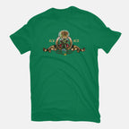 Martian Goldwyn Mayer – Sci-Fi Graphic T-Shirt in green, flat-lay product view