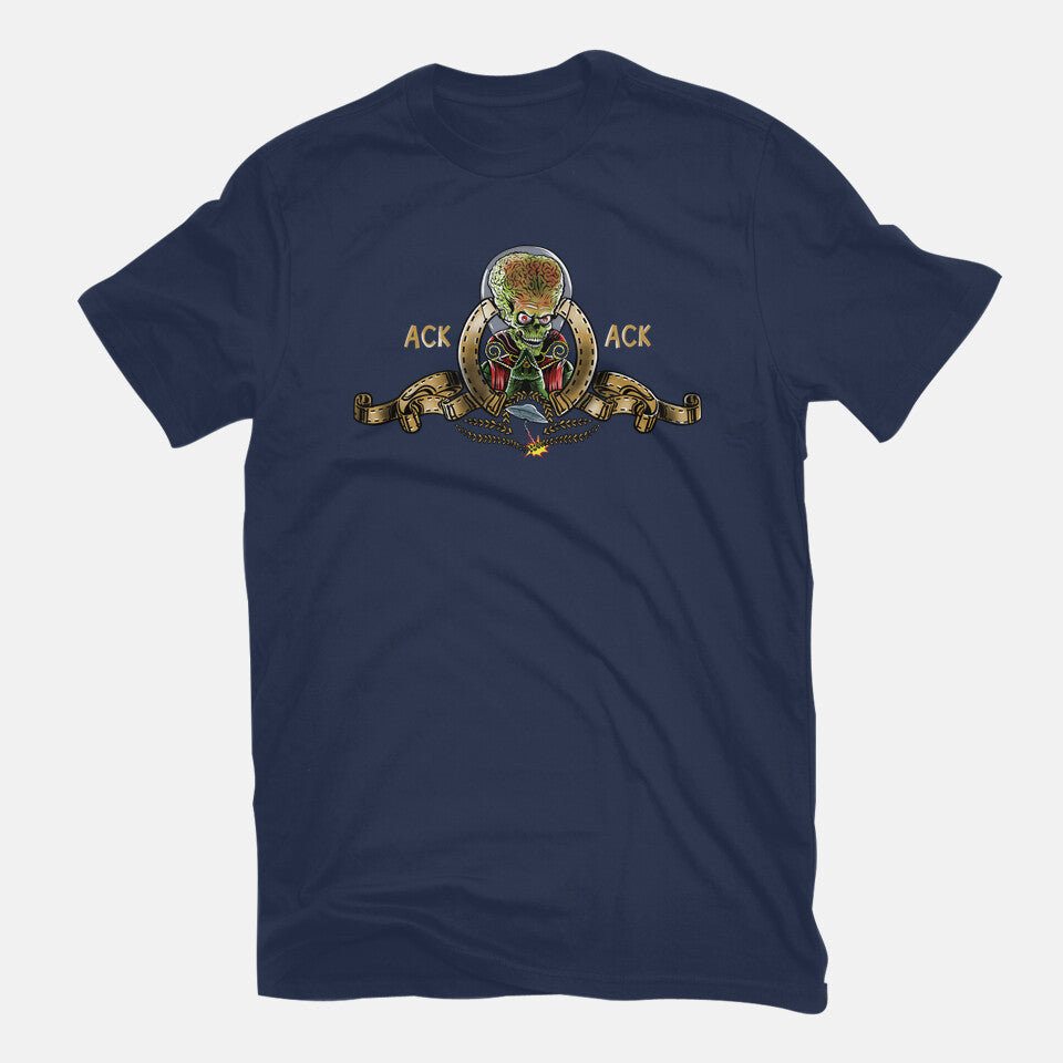 Martian Goldwyn Mayer – Sci-Fi Graphic T-Shirt in navy, flat-lay product view