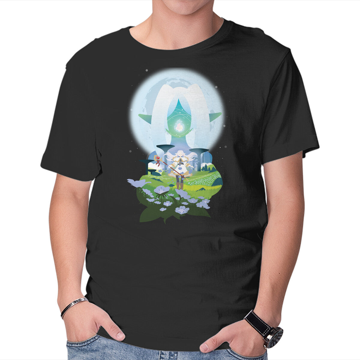 The Mage – Anime Graphic T-Shirt in black, product display